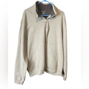 Arrow Men's Gray Quarter-Zip Pale Gray Sweatshirt